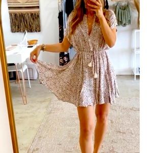 Aakaa spotted leopard dress - small